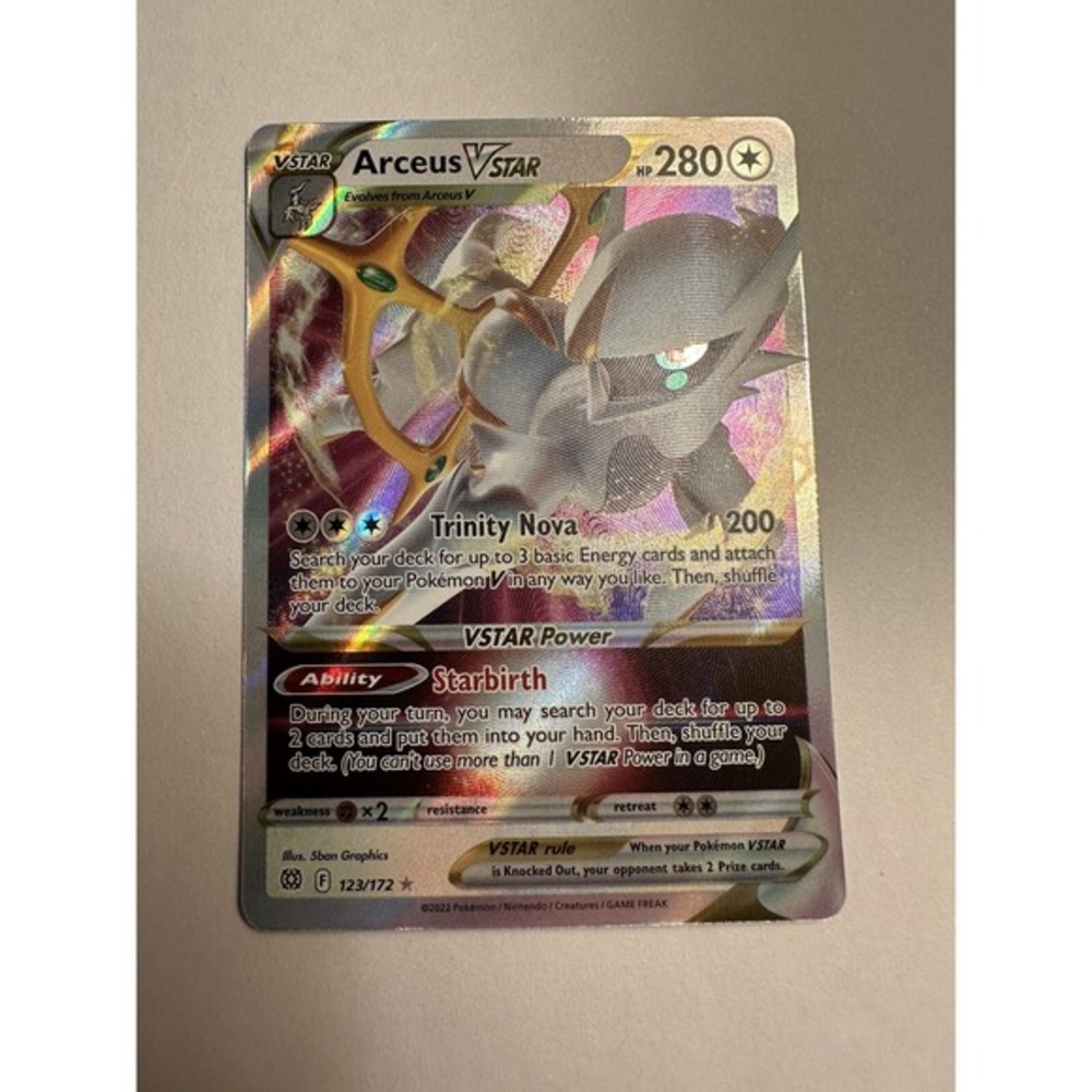Pokémon TCG Arceus VSTAR Brilliant Stars 123/172 Holo Ultra Rare NM 114A‎